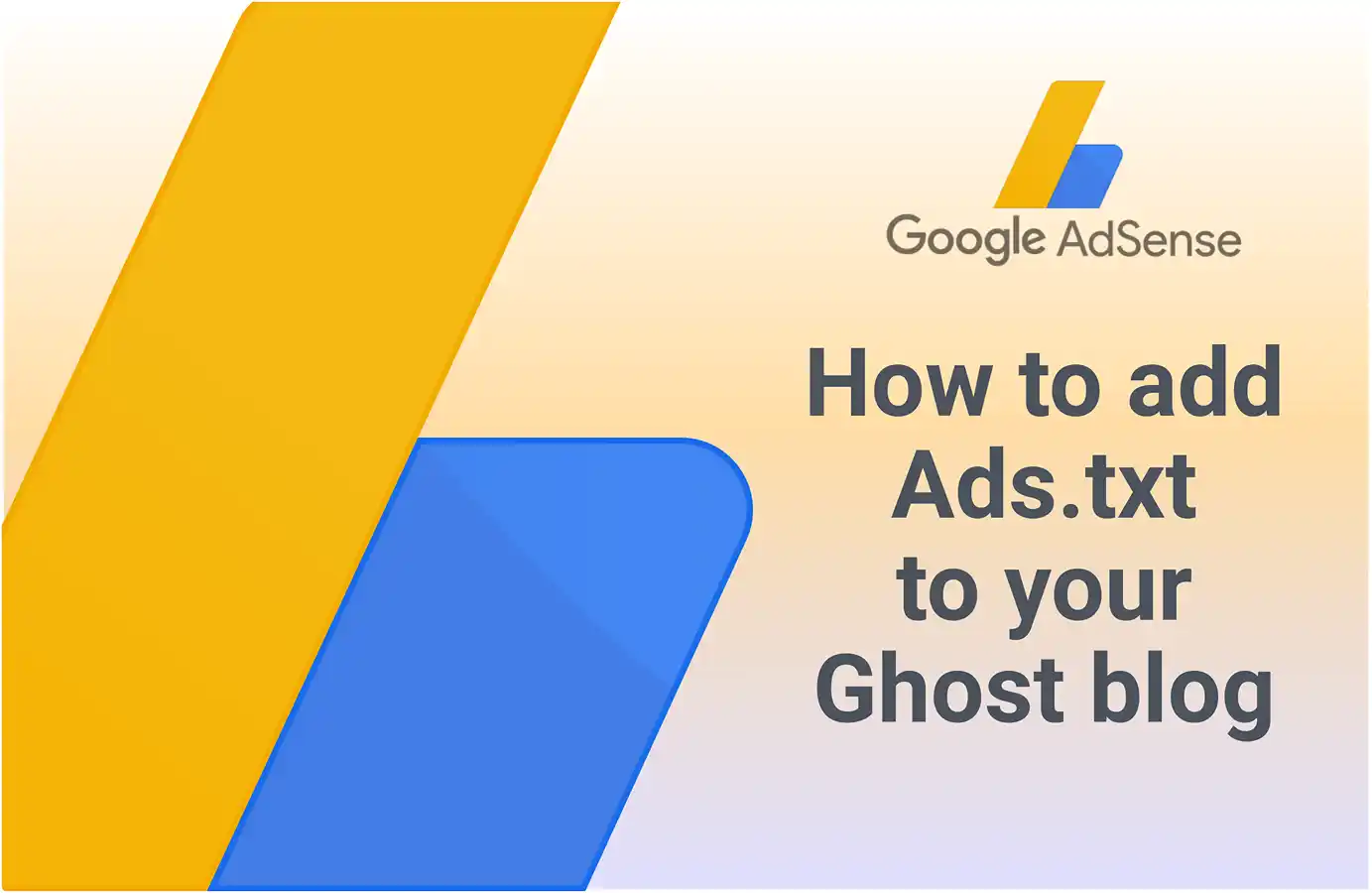 Як додати ads.txt до блогу на платформі Ghost