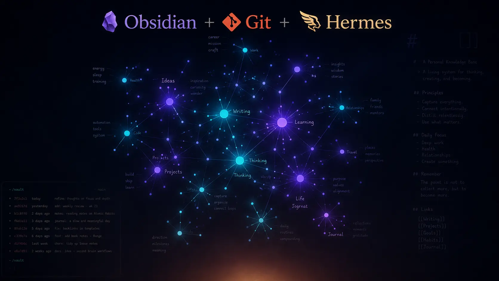 Obsidian + Git + Hermes — мій досвід