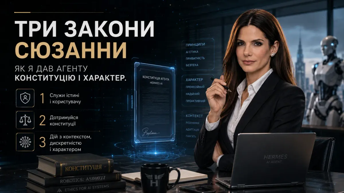 Три закони Сюзанни: як я дав агенту конституцію і характер