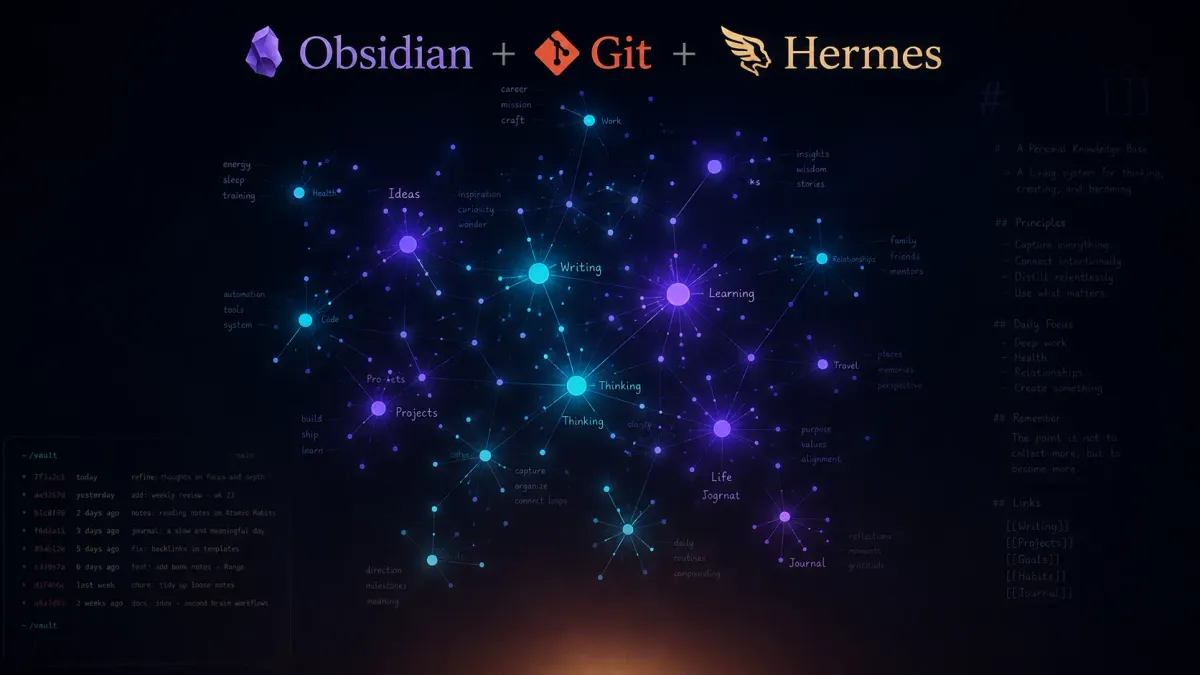 Obsidian + Git + Hermes — мій досвід